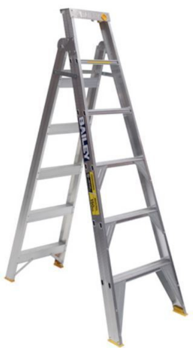 Picture of Bailey Dual Purpose Extension Ladder Pro AL DP8 150kg Ind Punchlock - 2.4m/4.4m