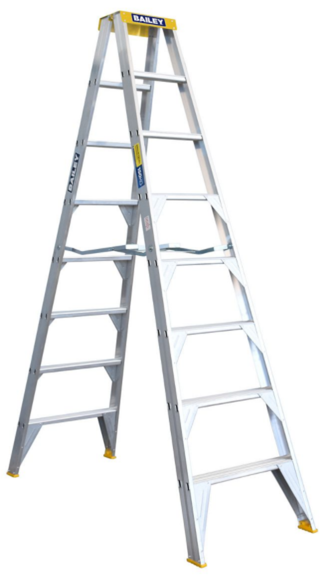 Picture of Bailey Pro AL DS8 150kg Ind Punchlock - 2.4m Double Sided Ladder -