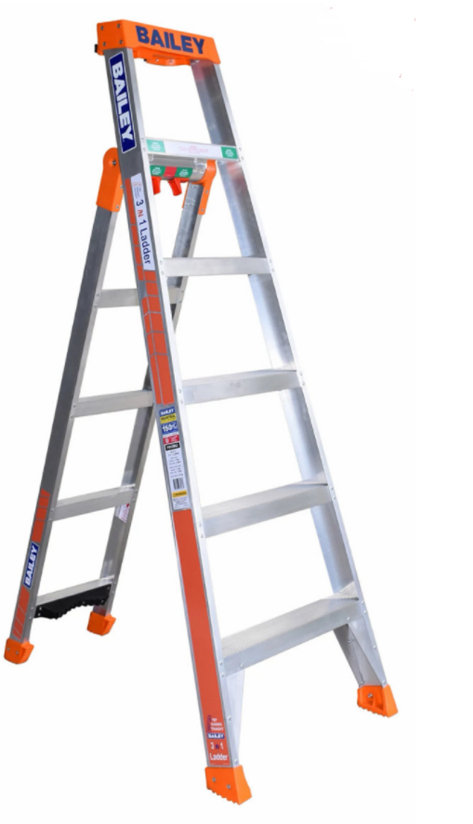 Picture of Bailey AL SLS 3 IN 1 (6/9 Step) 1.8m 150kg Ind Dual Purpose Step Ladder (END-OF-LINE)