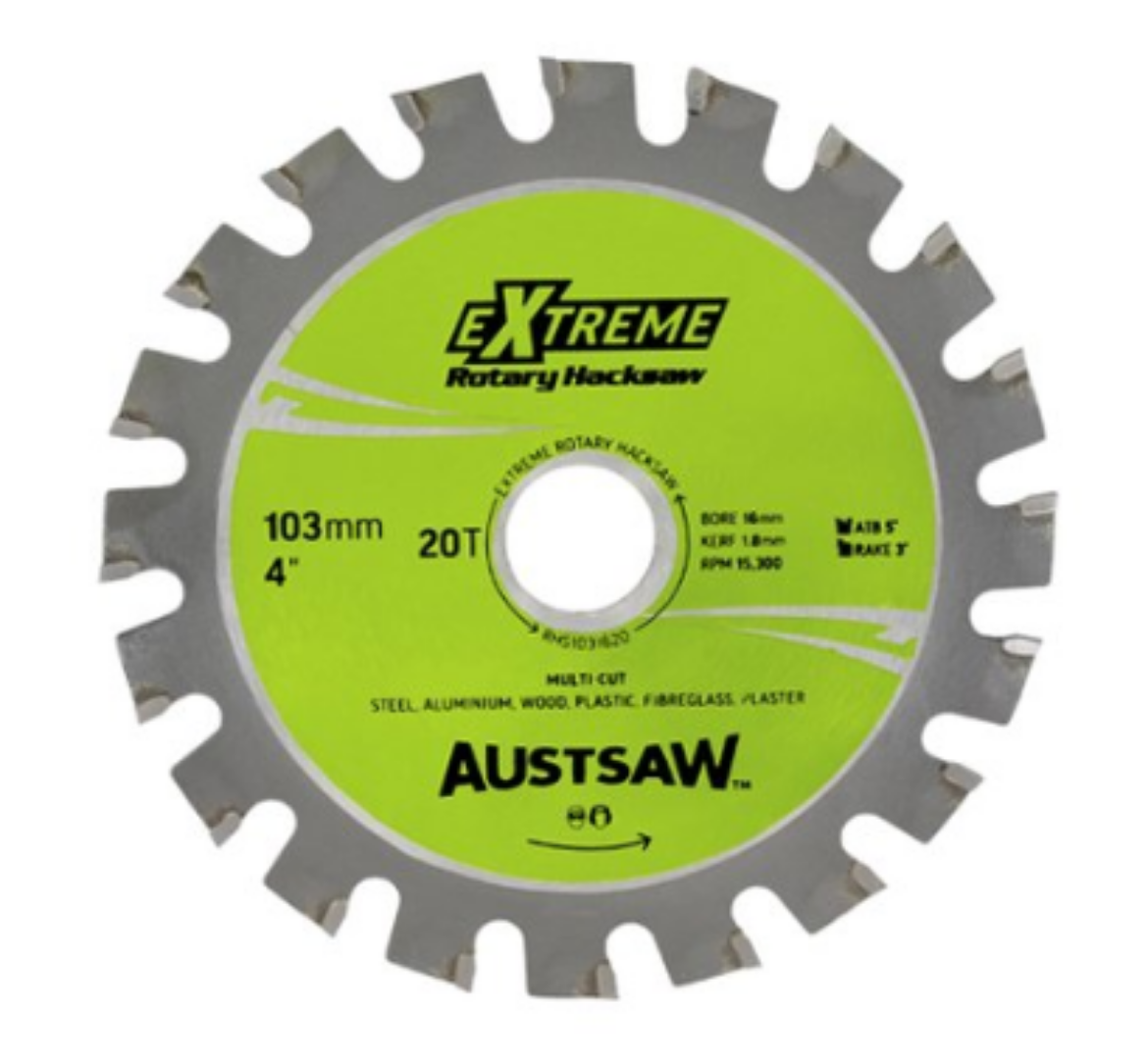 Picture of Austsaw Rotary Hacksaw Blade - Multi Purpose  4" 103 x 16 x 20 Teeth
