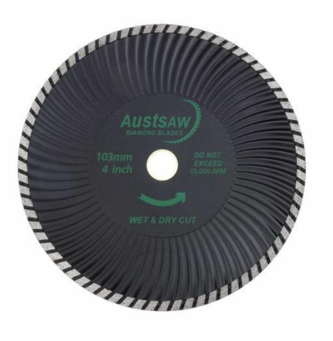 Picture of Austsaw Super Turbo 4" Diamond Cutting Blade 16mm Bore