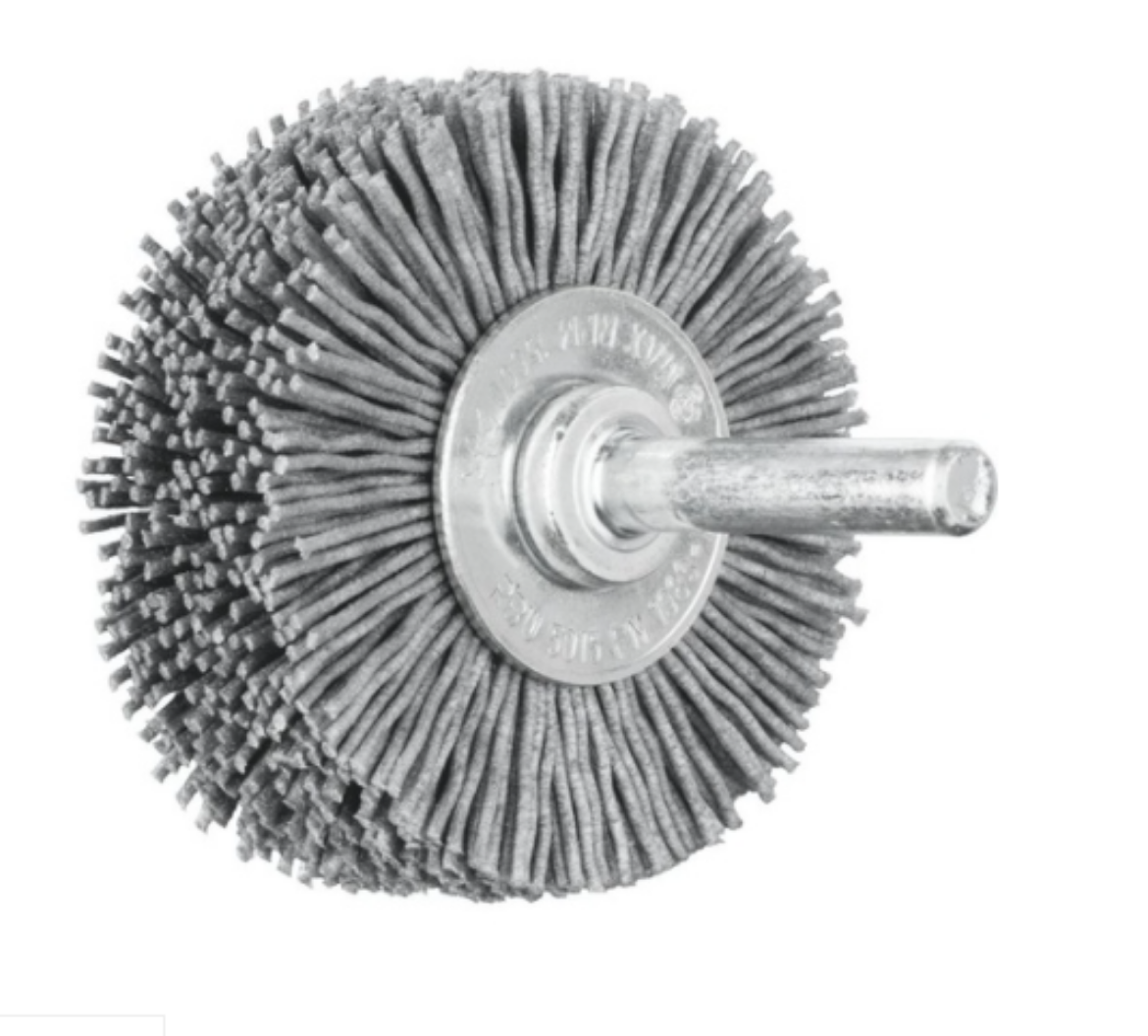 Picture of PFERD Wheel brush crimped RBU dia. 50x15 mm shank dia. 6 mm SiC filament dia. 0.90 grit 180