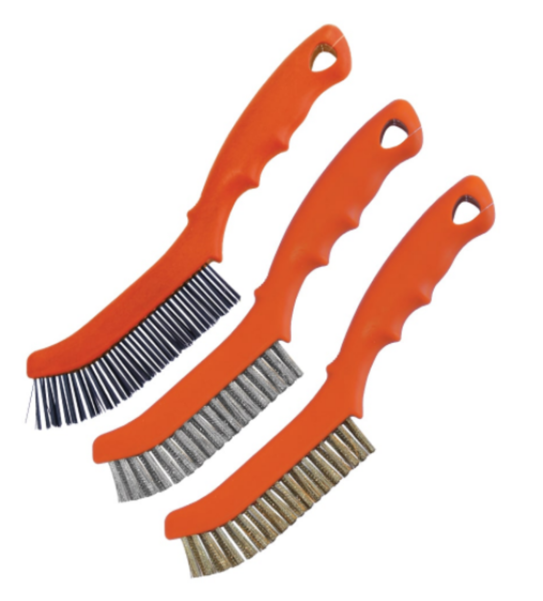 Picture of WIRE BRUSH 230MM 3PC SET - 2 X 18 ROW PP HANDLE