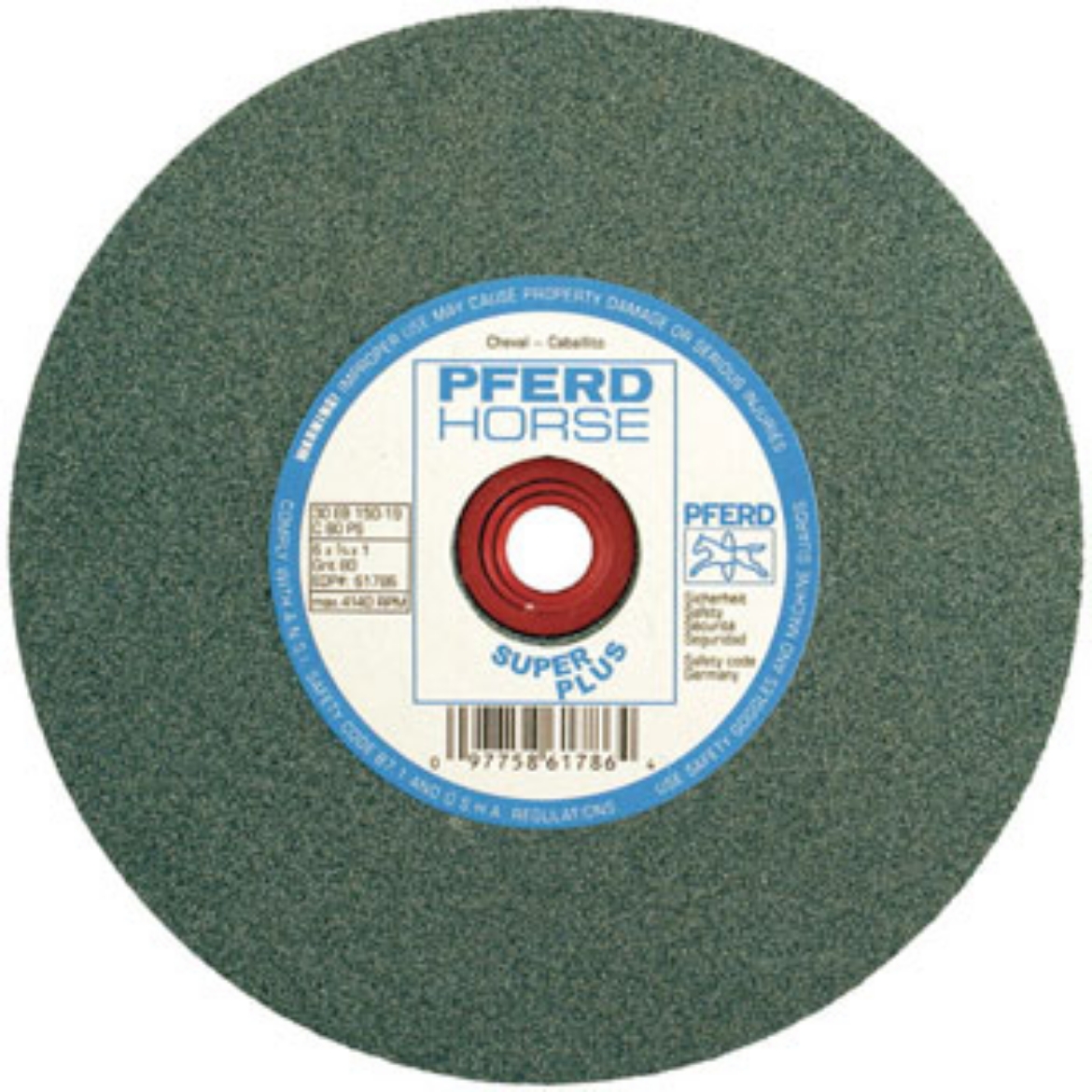 thumbnail interactive-video image 1 of PFERD 8" Silicon Carbide Bench Grinding Wheel 30 EB 200-25 C 60 PS - 1-1/4" Arbor 1 of 4