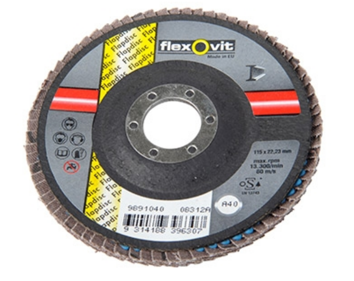 9893040 Flexovit Flap Disc 5" 40 Grit The Boss Shop Queensland