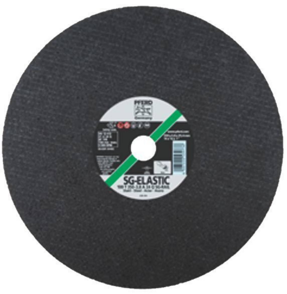 Picture of PFERD 16"X4.5MM CUT OFF WHEEL HIGH SPEED 100 T 400-4.2 A 24 Q SG-RAIL BORE 25.4 - USE ON STEEL RAILWAY LINES