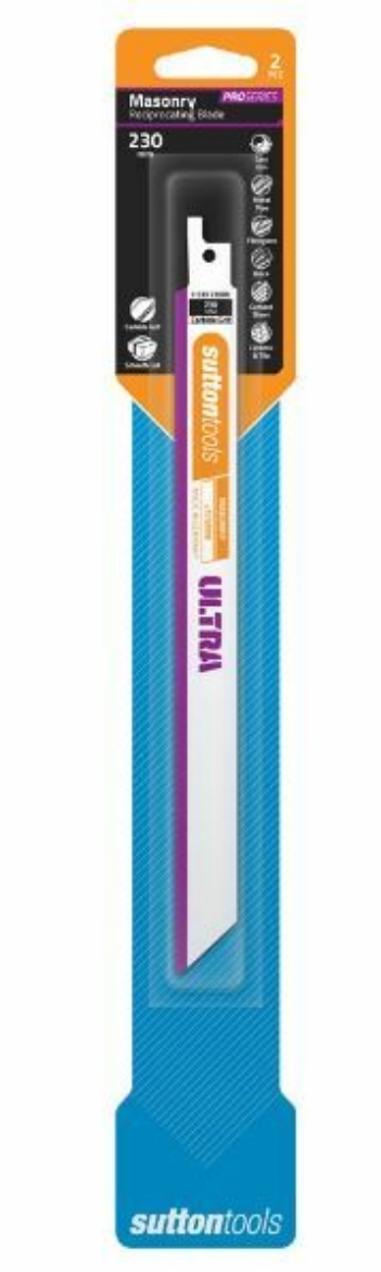 Picture of Recip Blade H533 Masonry 230x19x1.05mm CarbideGrit ULTRA 2PK