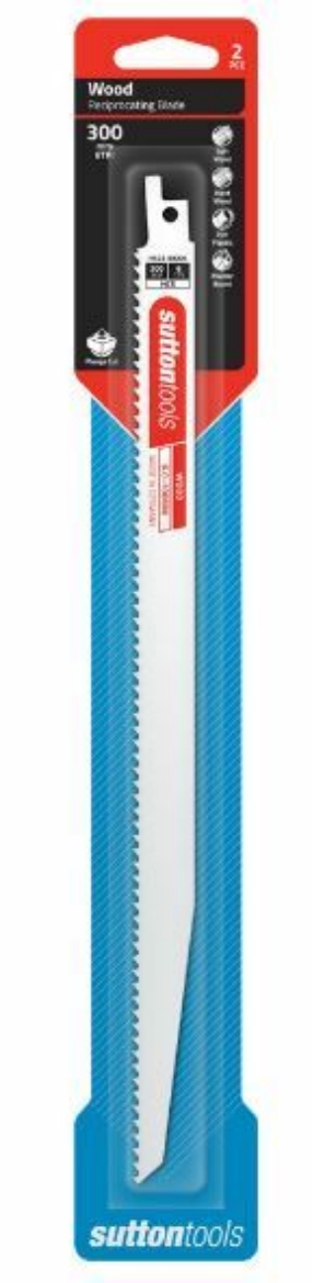 Picture of Recip Blade H522 Wood 300x19x1.27mm 6 TPI HCS 2PK