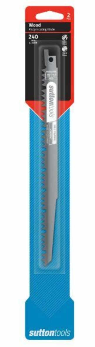 Picture of Recip Blade H529 Green Wood 240x19x1.27mm 4-5 TPI HCS 2PK