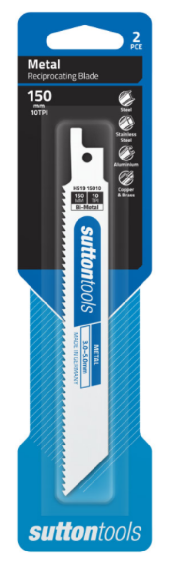 Picture of Recip Blade H519 Metal 150x19x0.9mm 10 TPI Bi-Metl 2PK