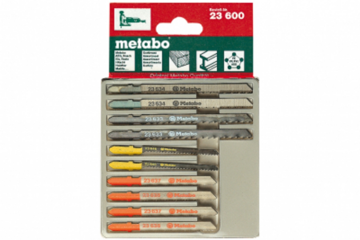 Picture of METABO JIGSAW BLADES ASSORTED 10 PACK (WOOD, METAL, PLASTIC)
