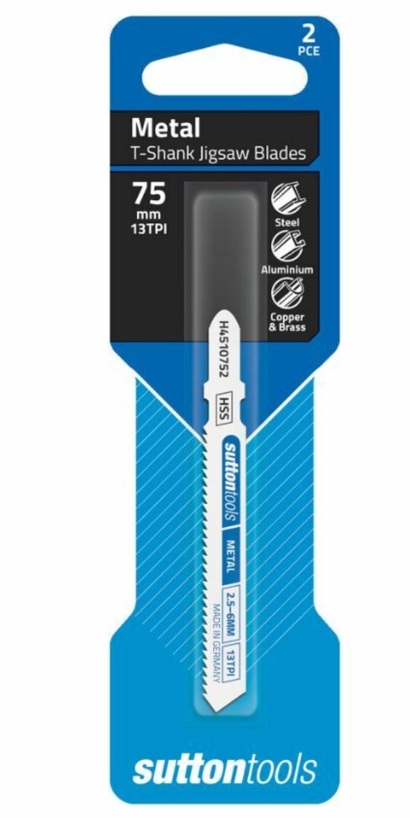 Picture of JIGSAW T-SHANK H451 METAL GEN PURPOSE 2.5-6MM 75x13T HSS 2PC