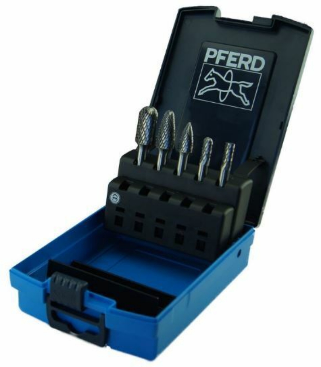 Picture of PFERD 5 PIECE 1/4" BURR SET TUNGSTEN CARBIDE  26005693