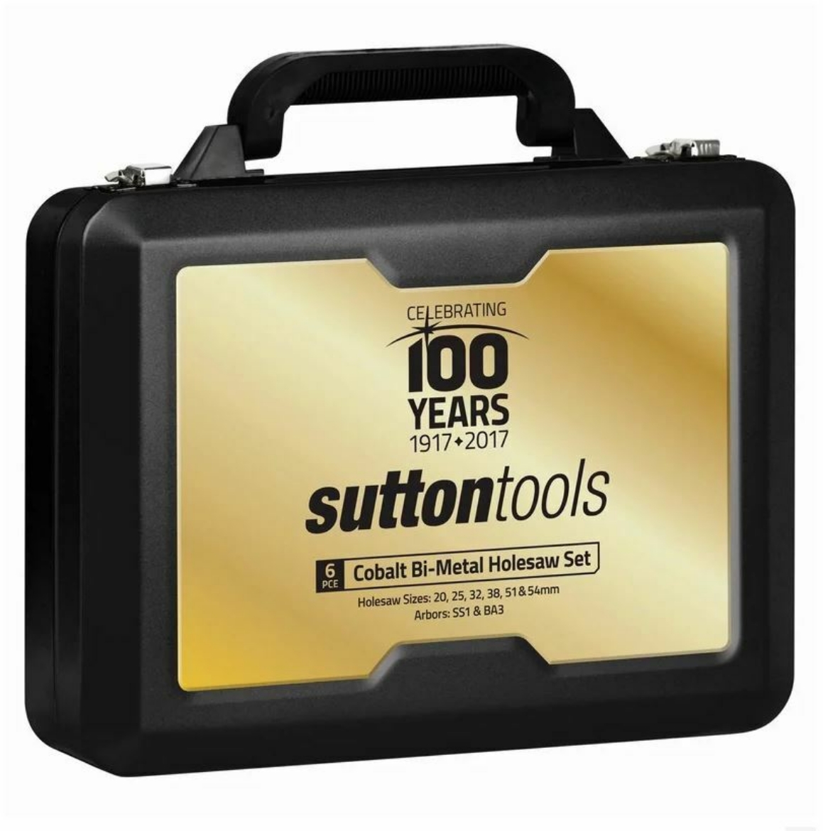 Picture of SUTTON Holesaw Set H105 100 year BiMetal20,25,32,38,51,54mm+SS1&BA3