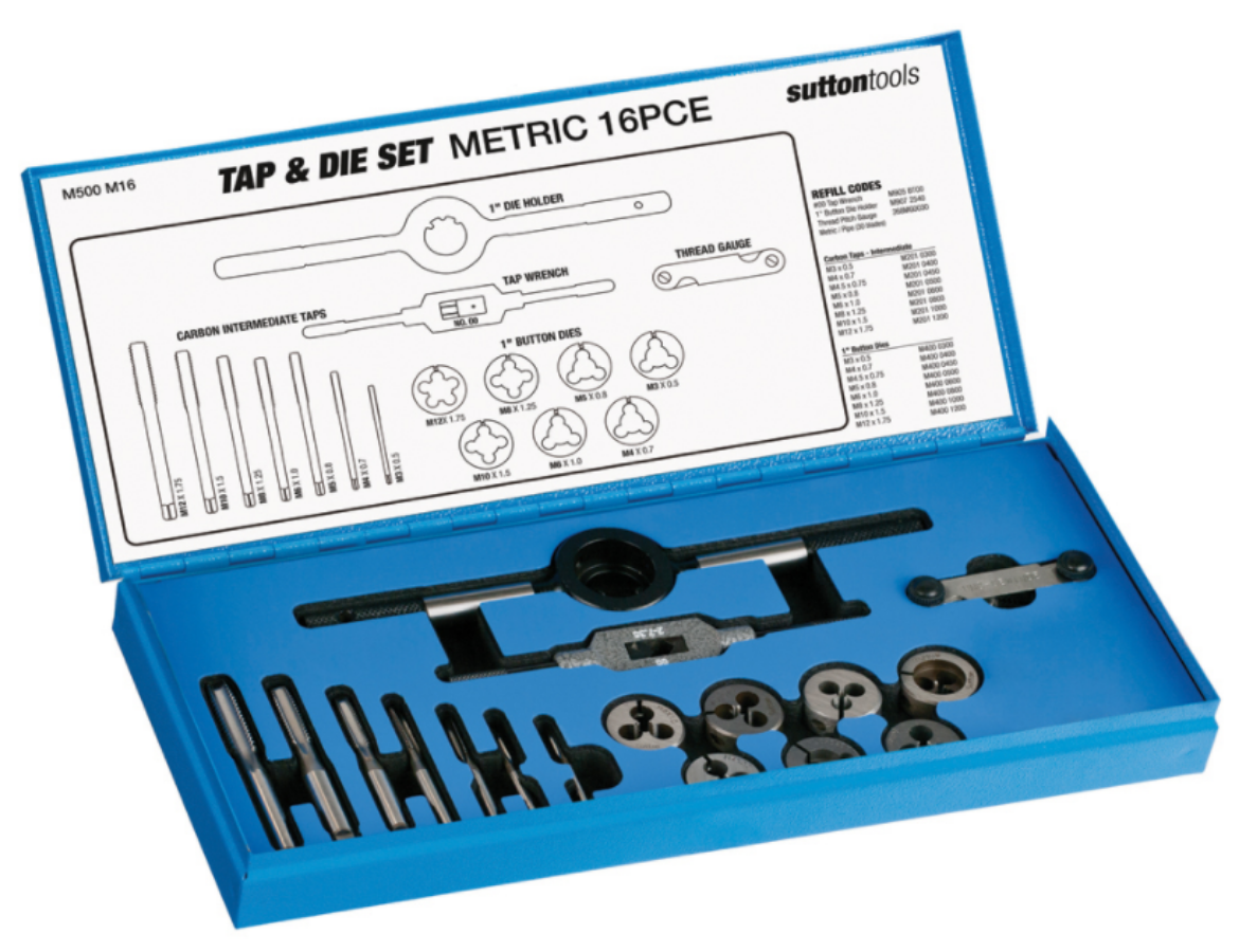 Picture of TAP & DIE M500 SET 17Pce METRIC TCA