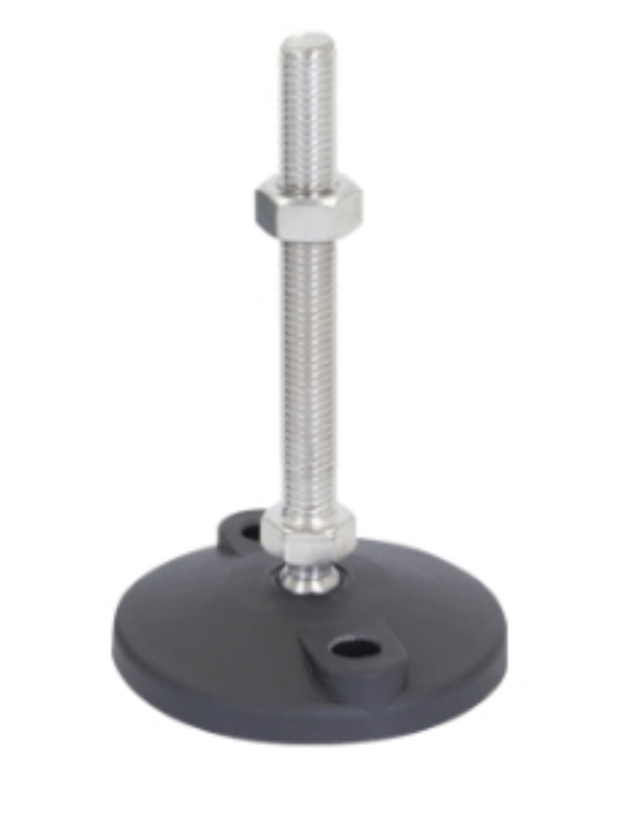 Picture of Levelling Feet 80mm x M12 Bolt Down Mild Steel (800kg ea) (LVR8012100B)