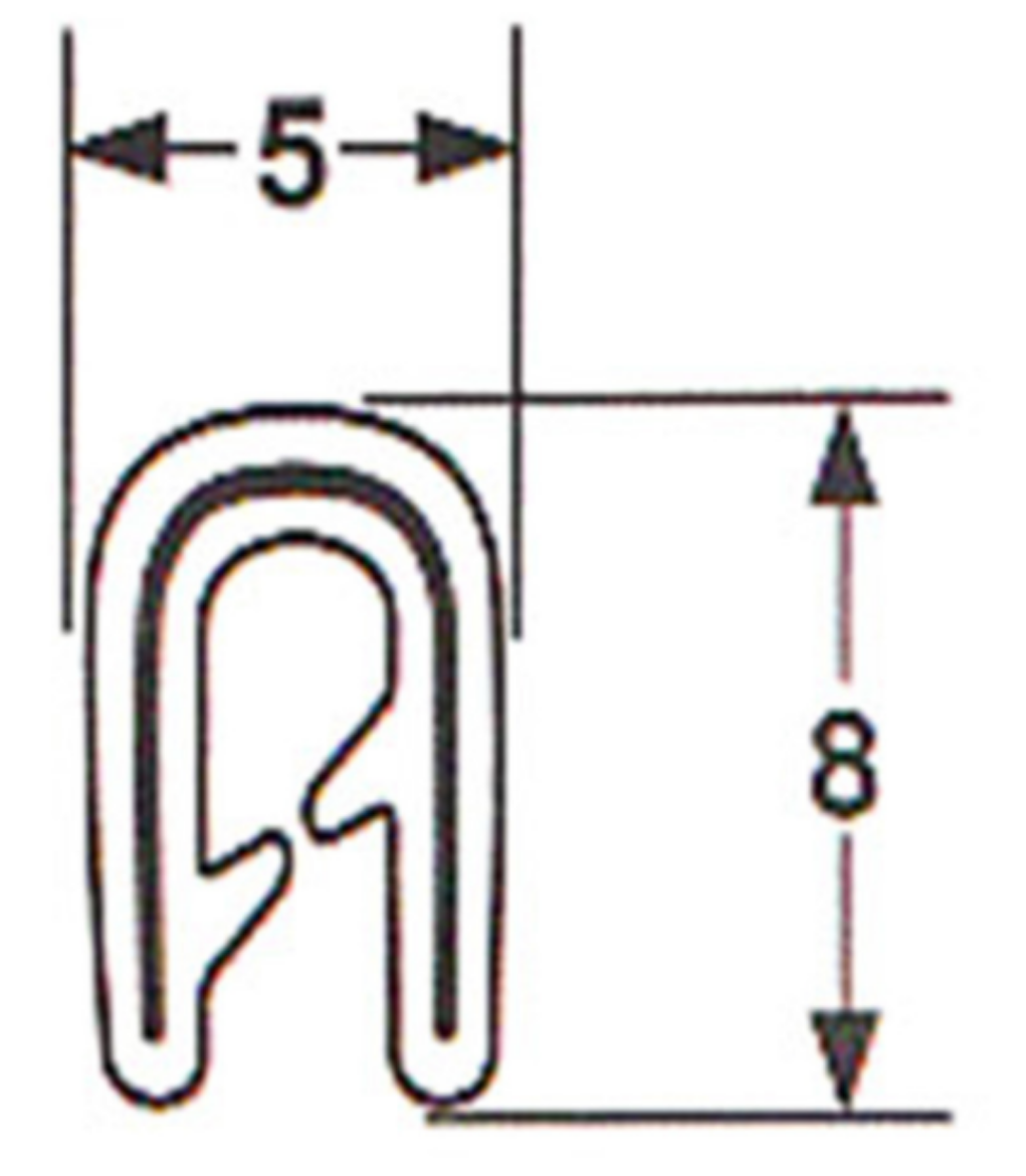 Picture of Pinchweld Metal caged PVC 'U' channel 5M