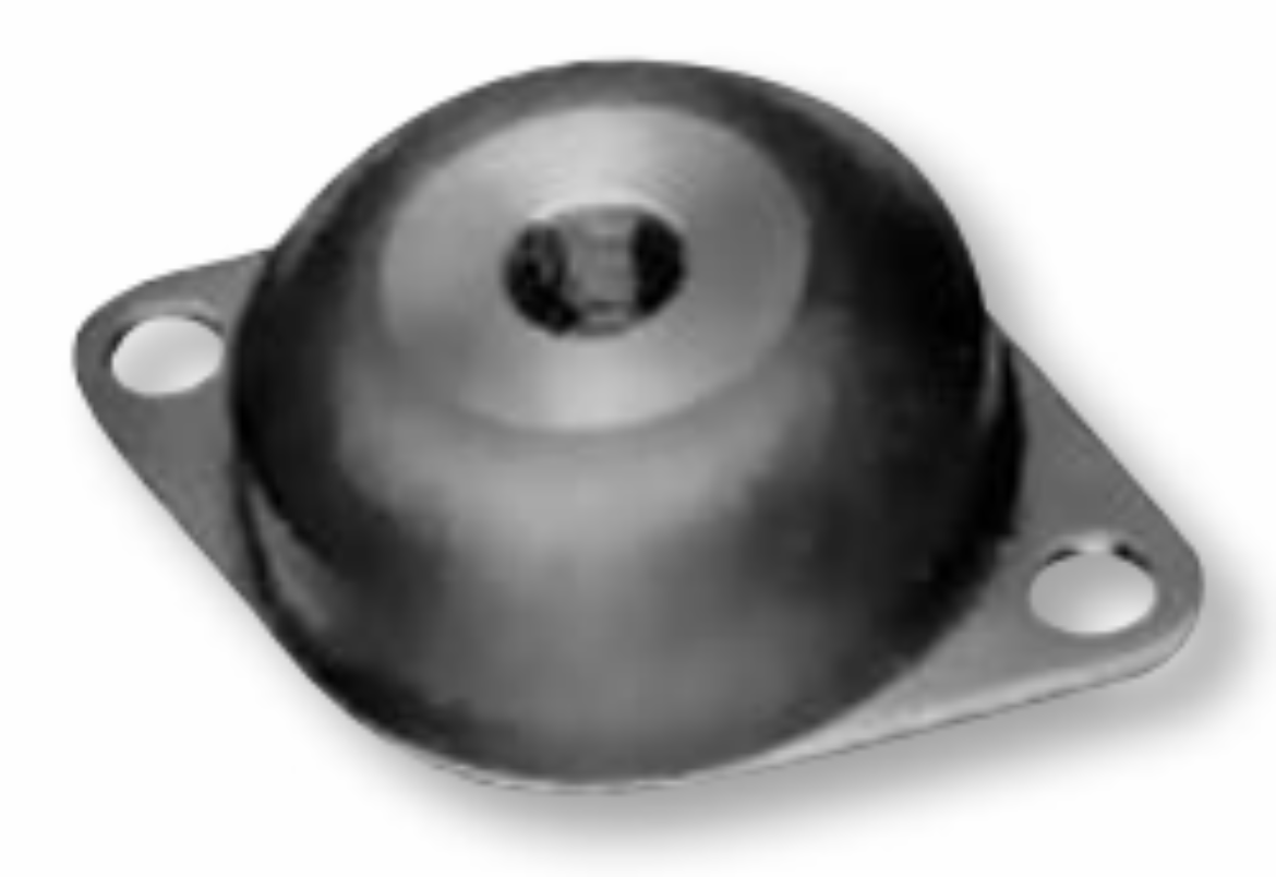 Picture of Flange Isolator 92mm x 60mm 40 DURO (Red)(1/2"-20UNF)