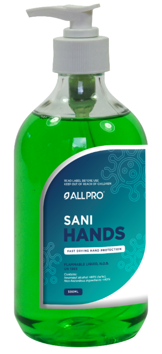 Picture of Sani Hands 500ml - Fast Drying, Waterless Skin Sanitiser