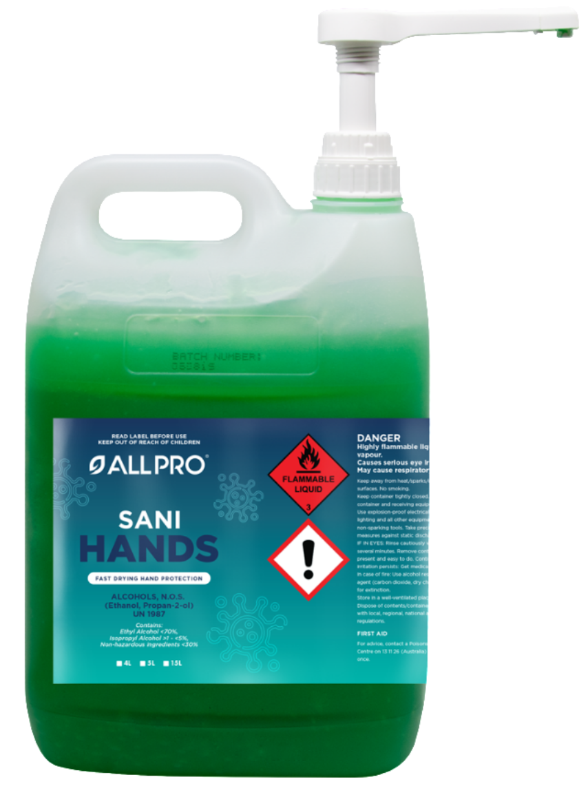 Picture of Sani Hands 5L - Fast Drying, Waterless Skin Sanitiser