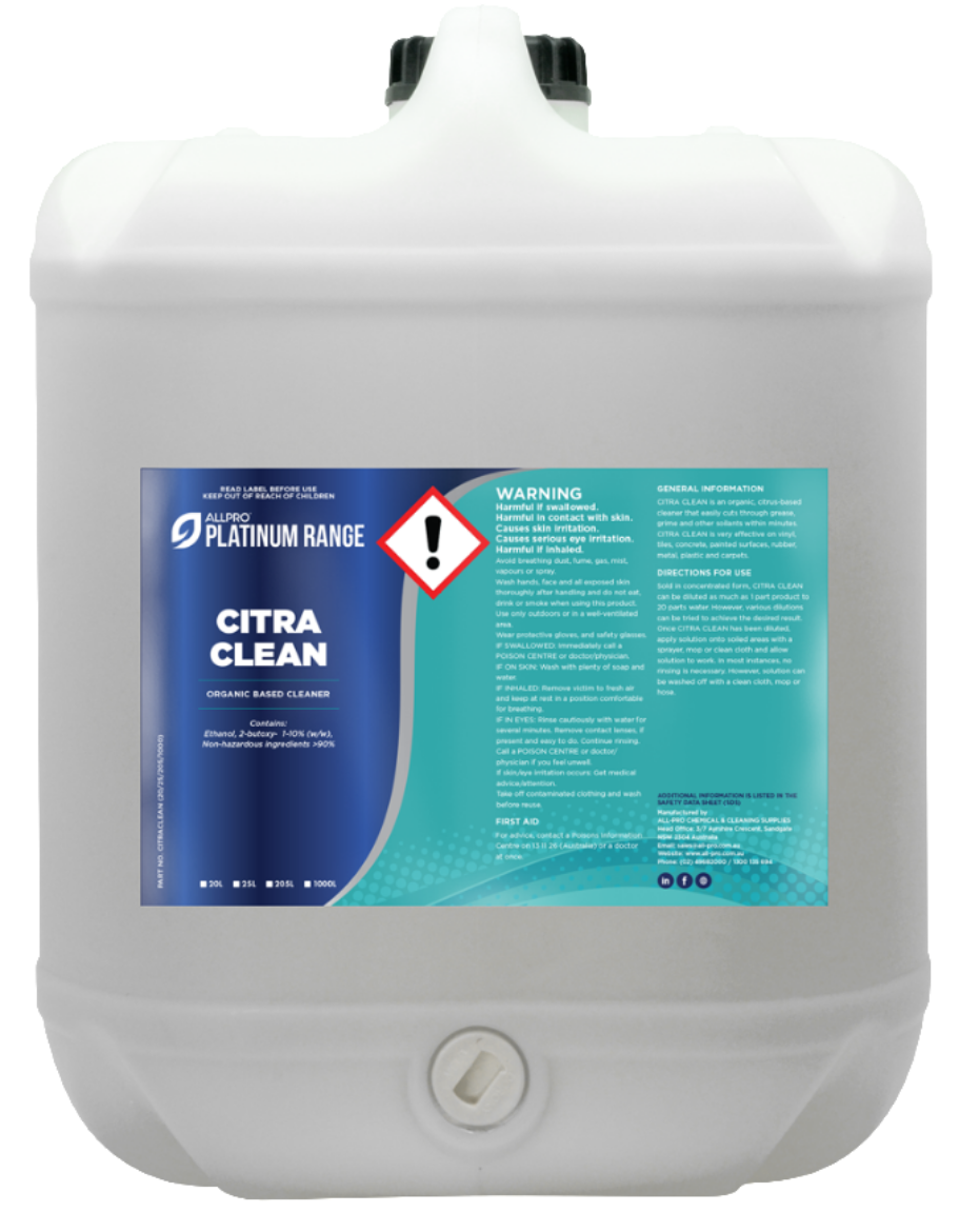 Picture of Citra Clean 20Ltr - Organic Based Cleaner/Degreaser