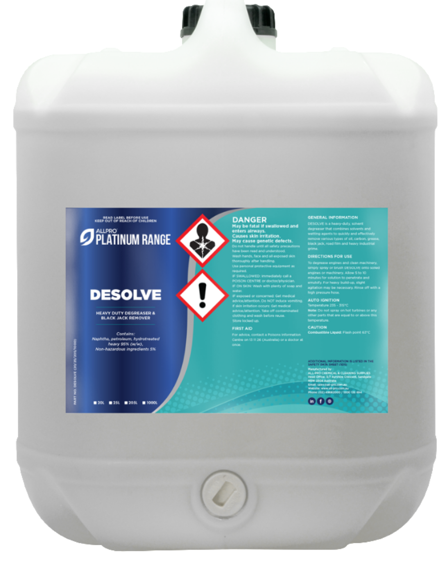 Picture of Desolve 20Ltr - Engine Degreaser and Black Jack Remover
