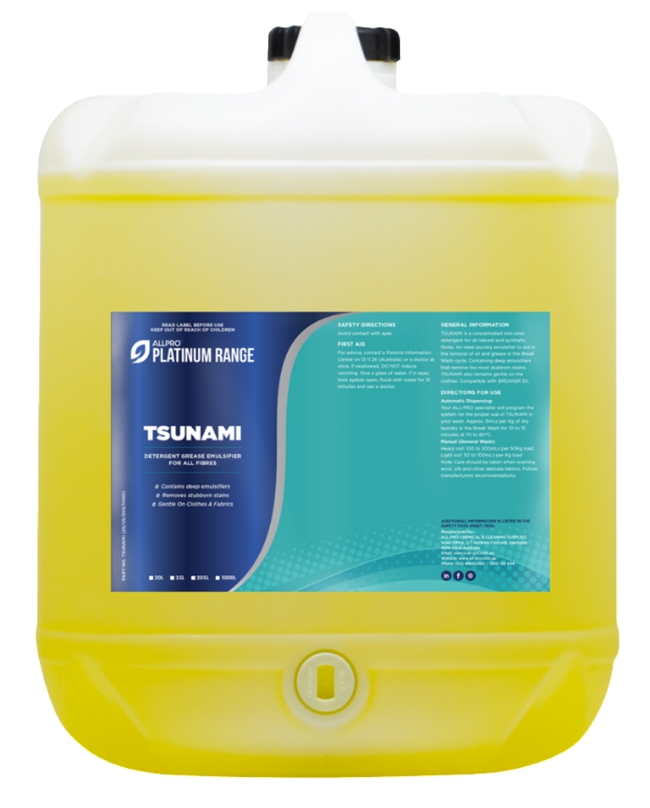 Picture of Tsunami 20Ltr - Detergent Grease Emulsifier for all Fibres (TURBO DEFINITIVE)