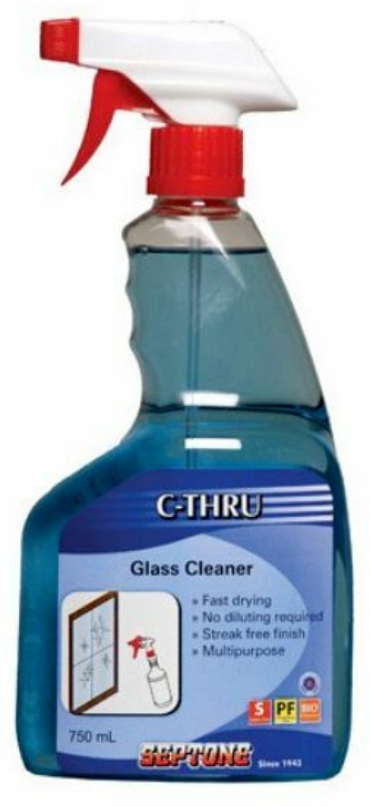 Picture of SEPTONE C-THRU GLASS CLEANER TRIGGER PK 750ML