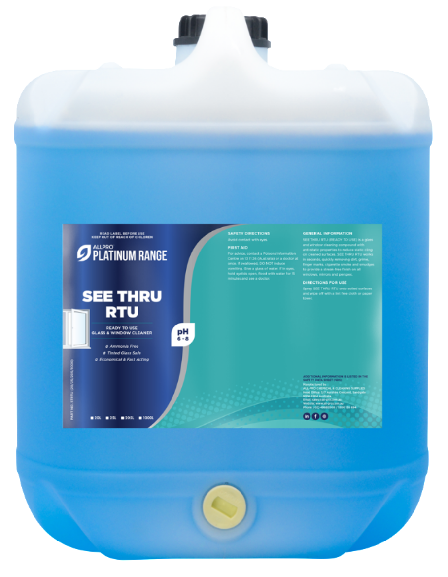 Picture of SEE THRU Ready-To-Use 20L Glass & Window Cleaner