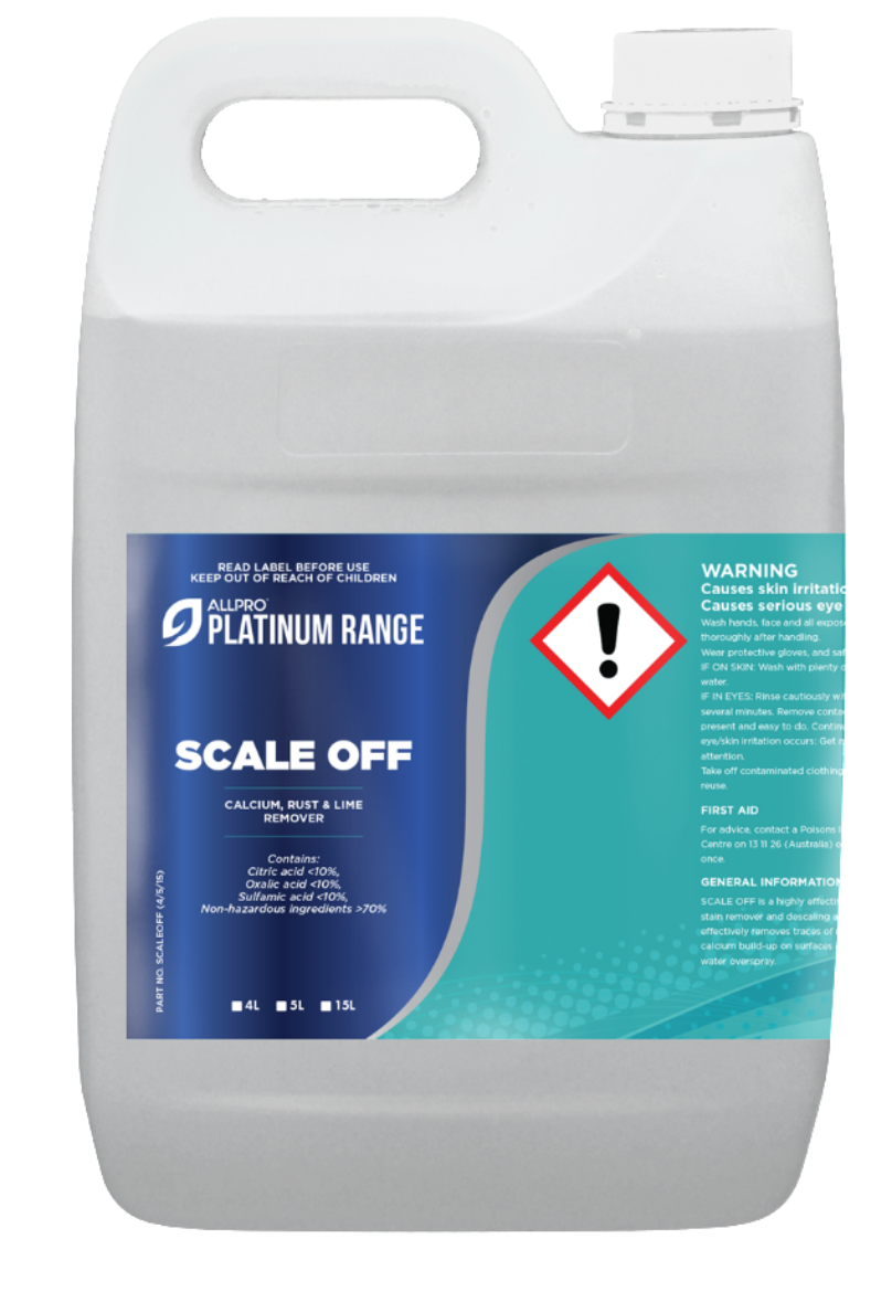 SCALEOFF5 Scale Off 5Ltr Calcium, Rust & Lime Remover (CLR) The