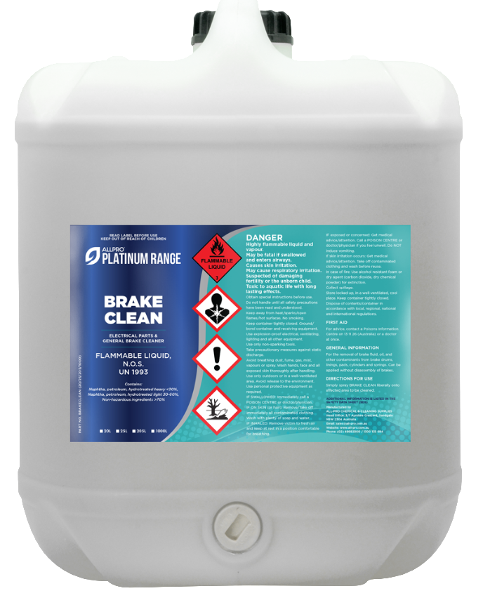 BRAKECLEAN20DG Brake Clean 20L Electrical Parts/General & Brake Cleaner (ADBC20) The Boss