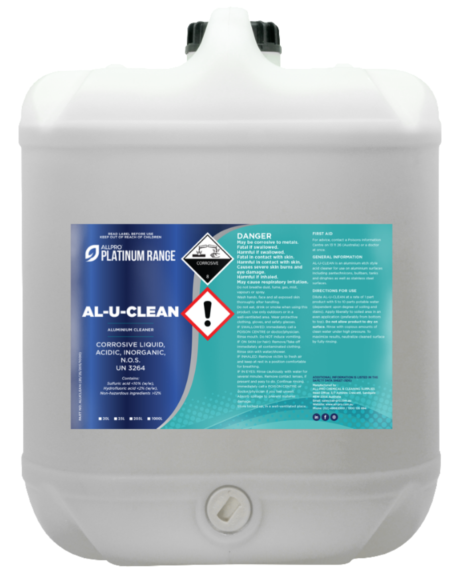 Picture of AL-U-CLEAN 20L - Aluminium Cleaner (ALIBRITE)
