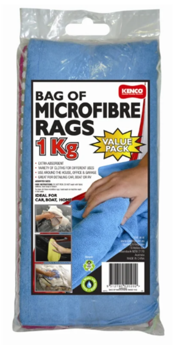 Picture of RAG BAG MICROFIBRE 1KG VALUE PACK