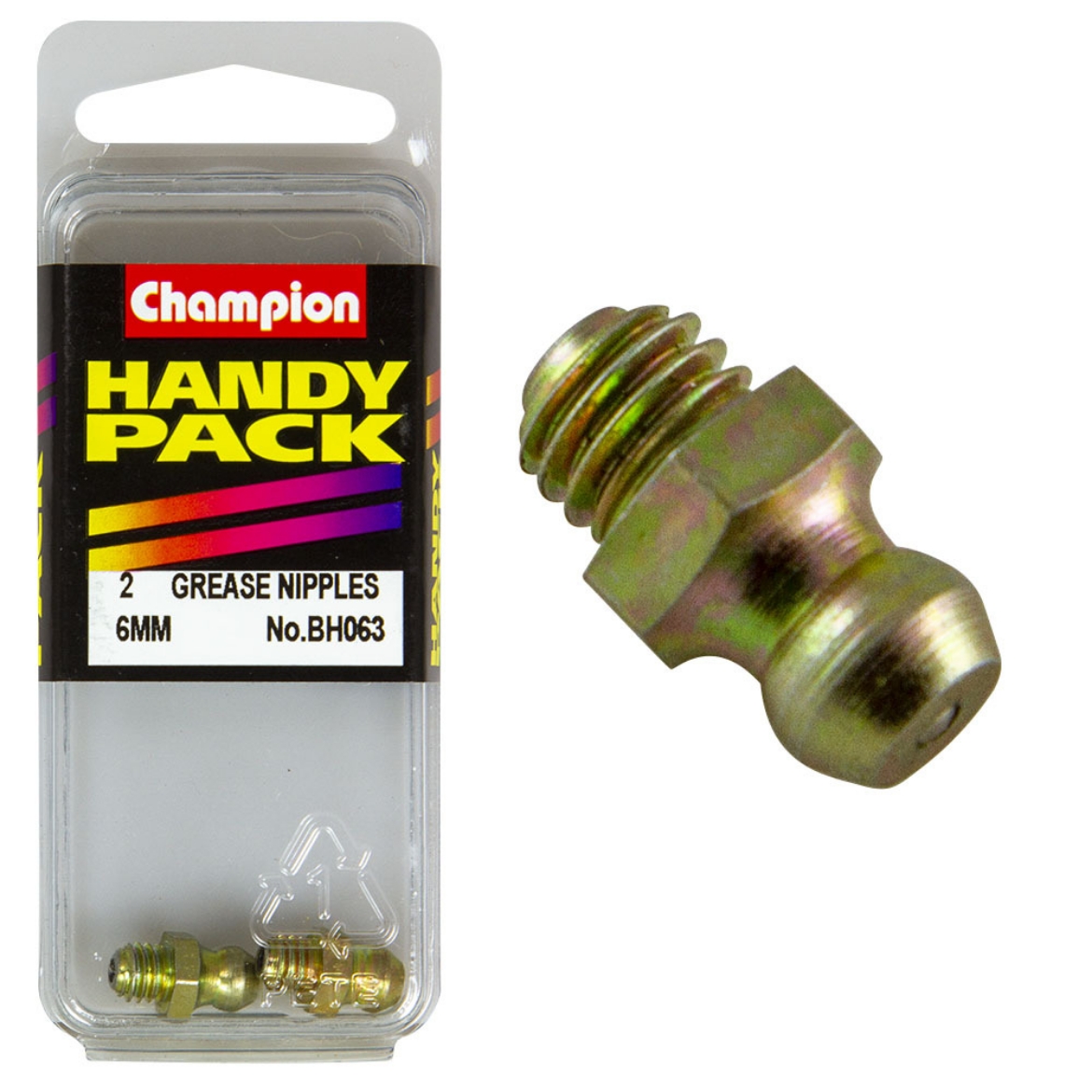 Picture of Handy Pk Grease Nipples 6mm Straight CN (Pkt.2)