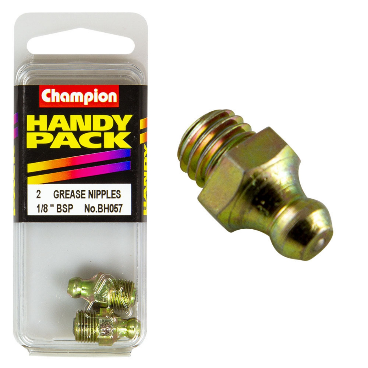 Picture of Handy Pk Grease Nipples 1/8BSP Straight CN (Pkt.2)