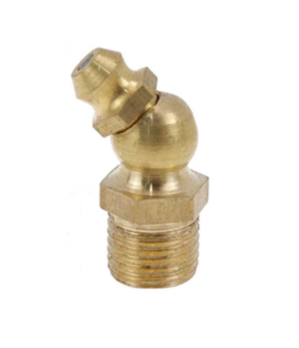 CN168 6 x 1mm METRIC 45' GREASE NIPPLES (Pkt.25) The Boss Shop