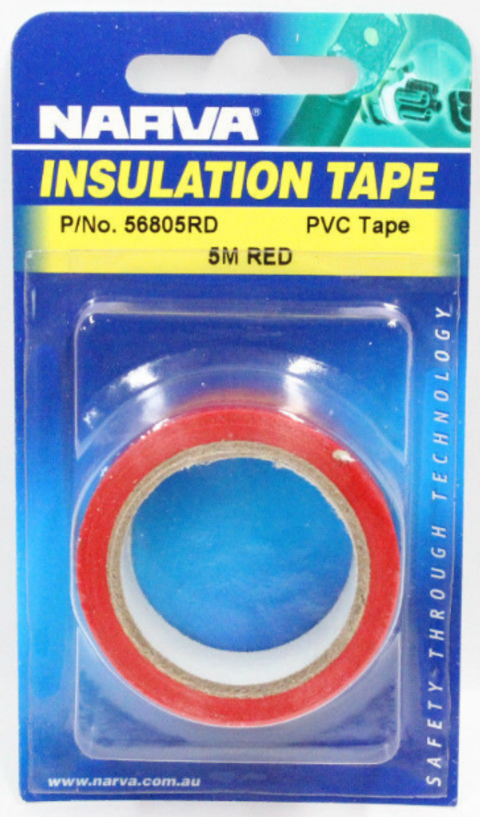 Picture of NARVA PVC TAPE 5M RED IN BLISTER