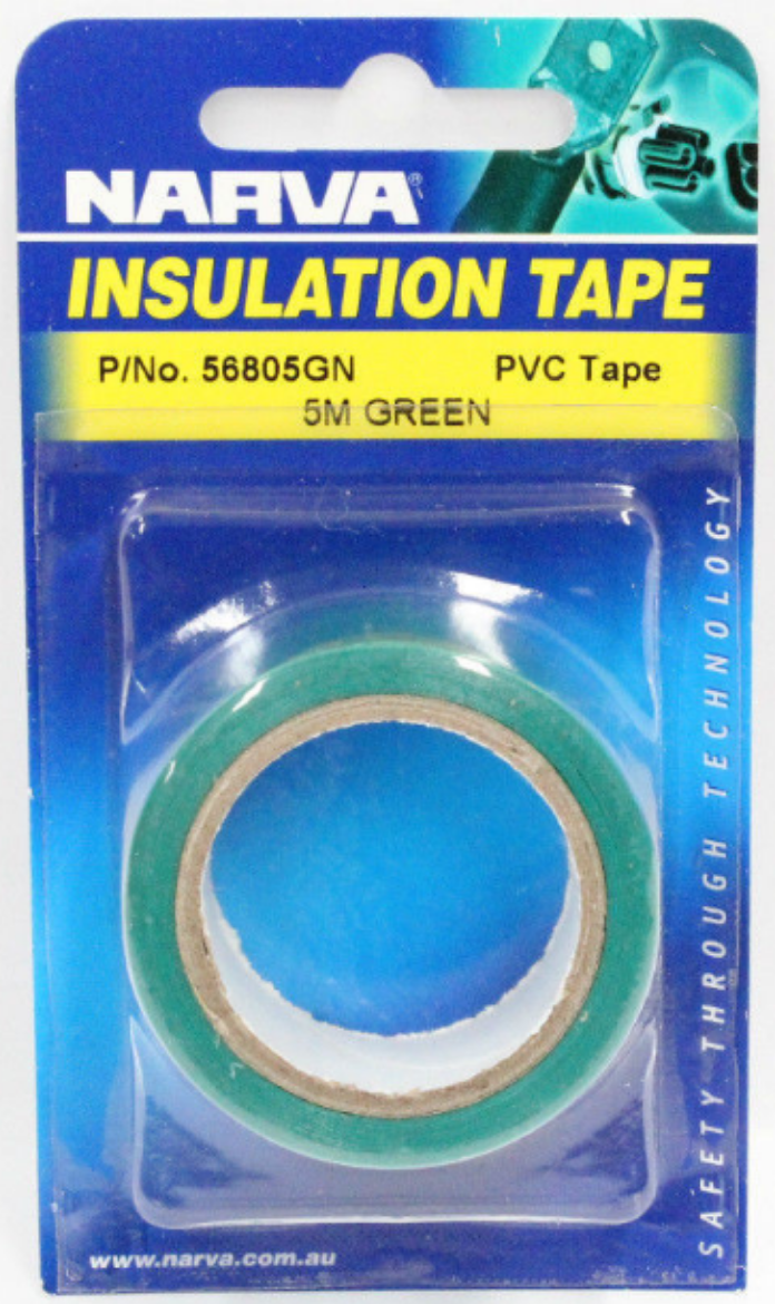 Picture of NARVA PVC TAPE 5M GREEN IN BLISTER