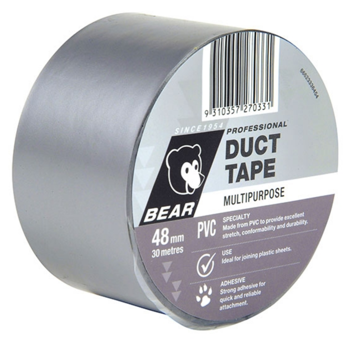 Picture of 3M All Purpose Duct Tape DT8, Silver, 48mm x 22.9m