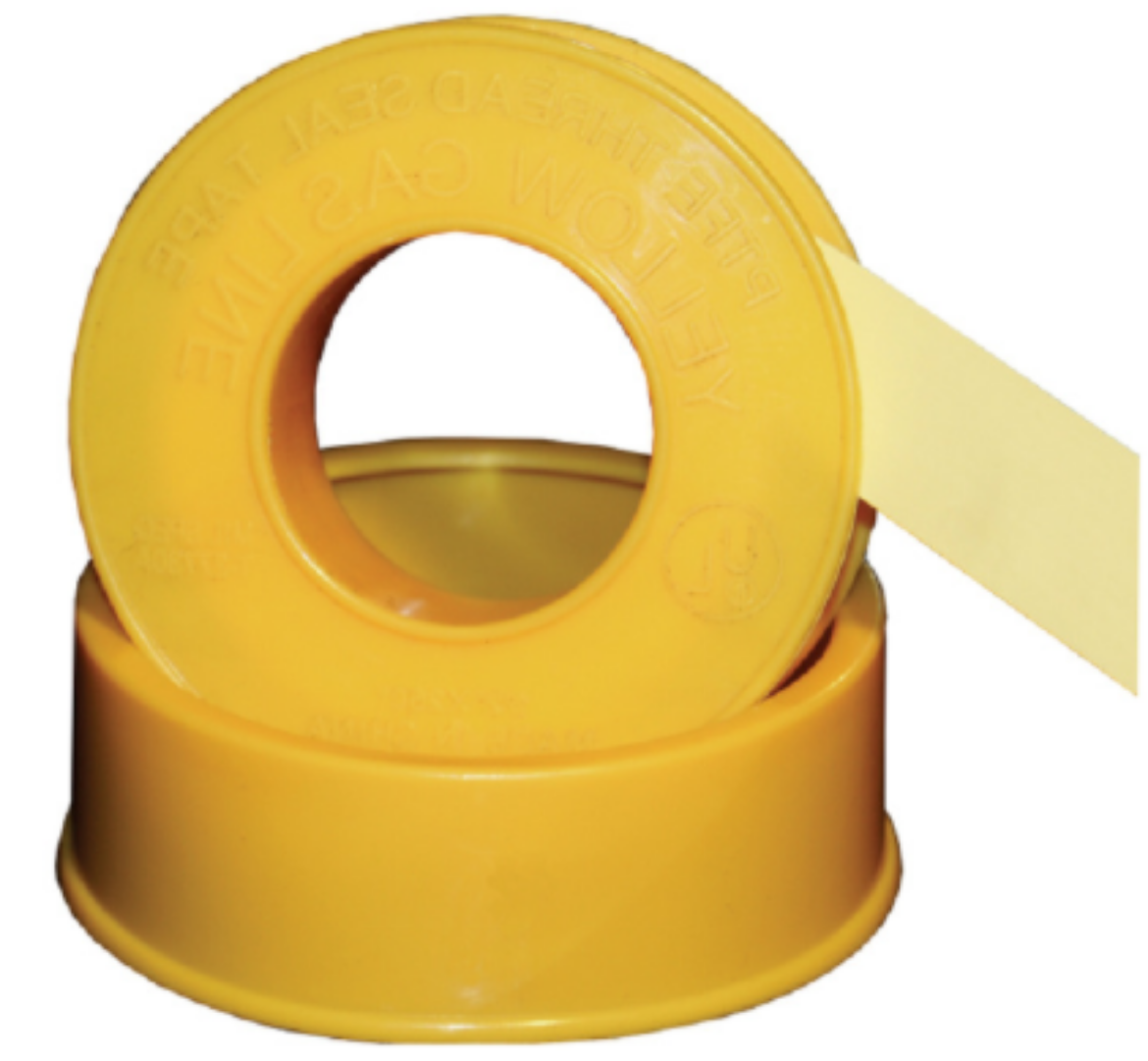 Picture of 12mmx10m Gas Teflon Tape Yellow AGA Approved