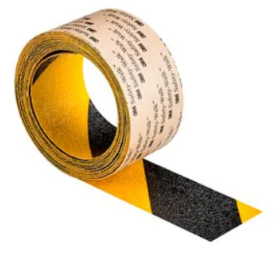 Picture of 3M™ Safety-Walk™ Slip-Resistant General Purpose Tapes and Treads 613, Black/Yellow Stripe, 50mm x 18.2m