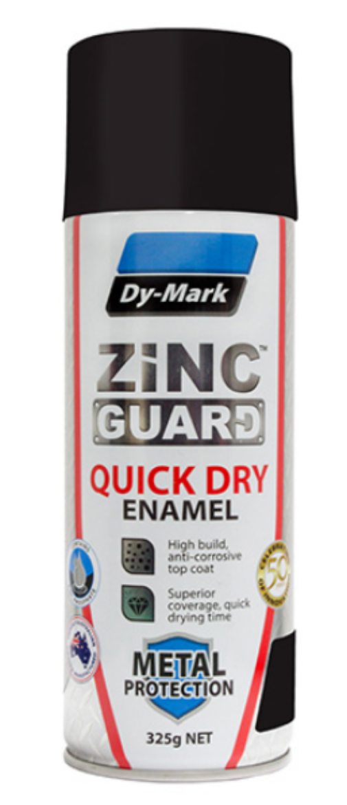 Picture of DYMARK Zinc Guard Quick Dry Enamel Flat Black 325g