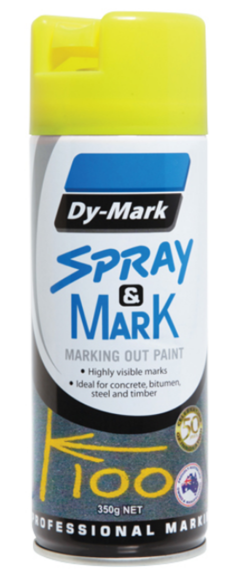 Picture of DYMARK Spray & Mark Fluro Yellow 350g