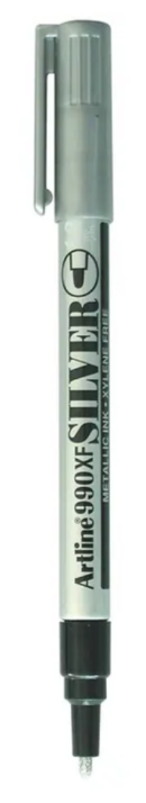 Picture of Artline 990XF Permanent Marker 1.2MM Bullet Nib Silver