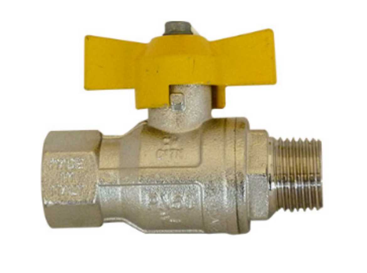 Picture of 3/8 F/Bore AGA Ball Valve MxF Thandle