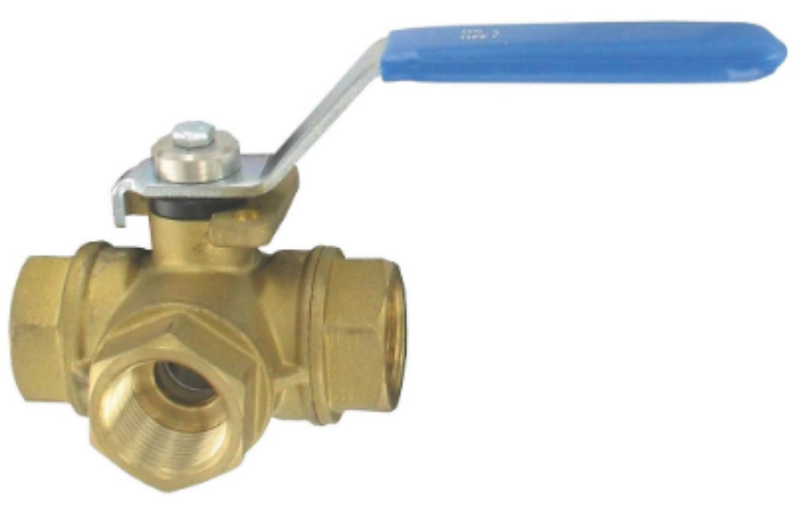 Picture of 1/4 3-Way Side Entry L-port Ball Valve