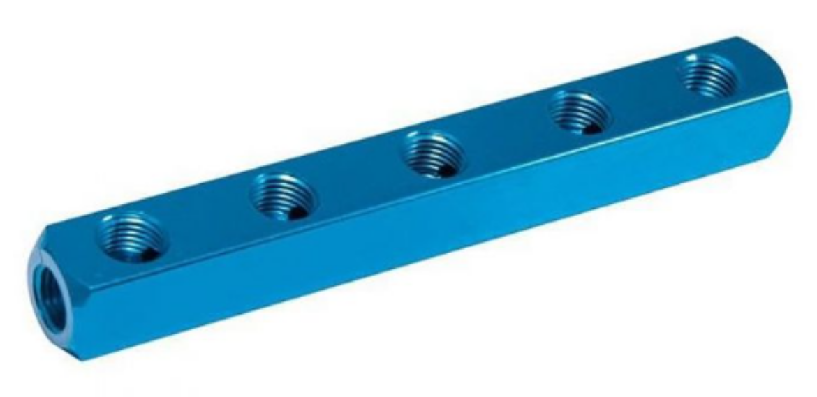 Picture of 1/4 Bsp 5 Port Straight Manifold
