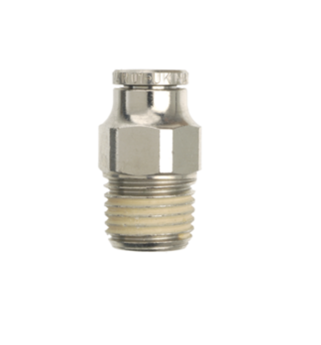 Picture of QFM3NP 6mmx1/4 MI BSPT Nickel Plated Adaptor