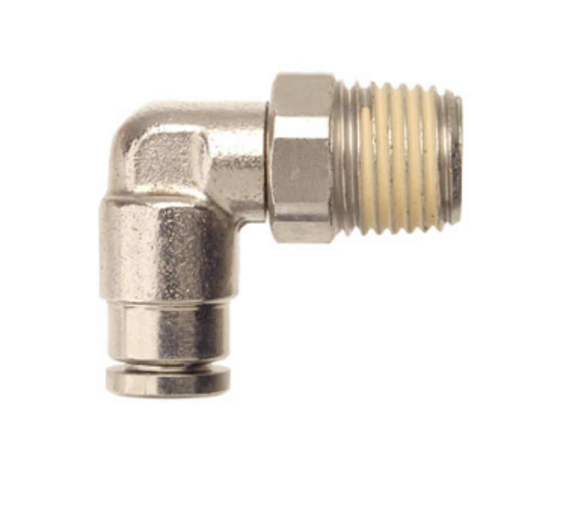 Picture of QFM5NP 8mmx1/4 MI BSPT Swivel Elbow Nickel Plated