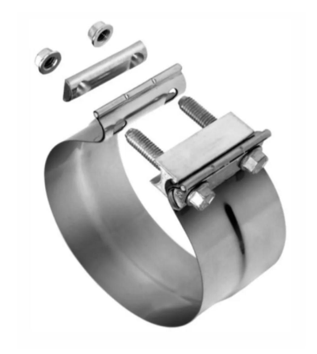 Picture of 2-1/2" 63MM  EXHAUST SEAL LAP CLAMP ALUMINISED